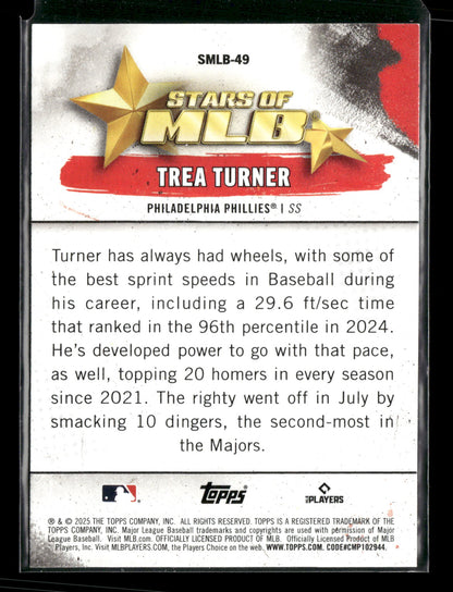 2025 Topps Stars of MLB Trea Turner #SMLB-49