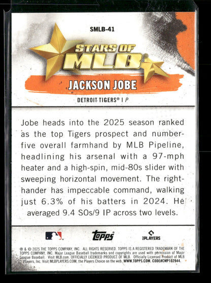 2025 Topps Stars of MLB Jackson Jobe #SMLB-41 RC