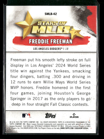 2025 Topps Stars of MLB Freddie Freeman #SMLB-42