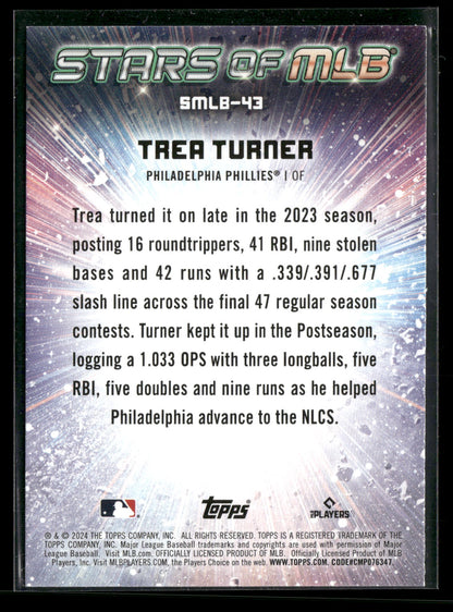 2024 Topps Stars of MLB Trea Turner #SMLB-43