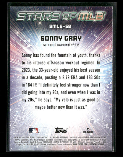 2024 Topps Stars of MLB Sonny Gray #SMLB-58
