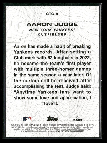 2024 Topps City to City Aaron Judge #CTC-8
