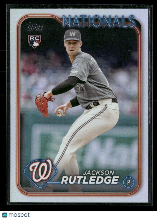 2024 Topps Series Two Jackson Rutledge #503 Rainbow Foil RC