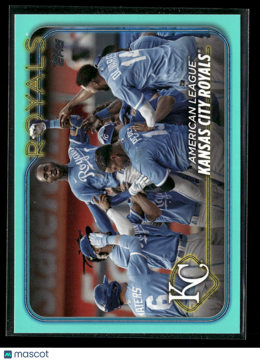 2024 Topps Series Two Kansas City Royals Team Card #514 Aqua