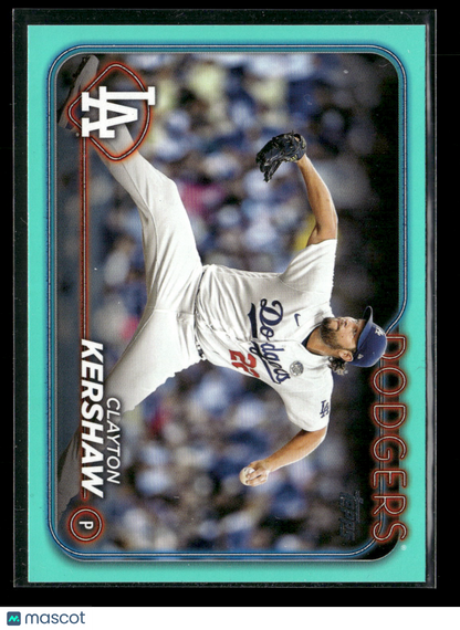 2024 Topps Series Two Clayton Kershaw #351 Aqua