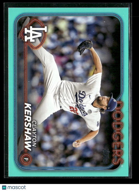 2024 Topps Series Two Clayton Kershaw #351 Aqua