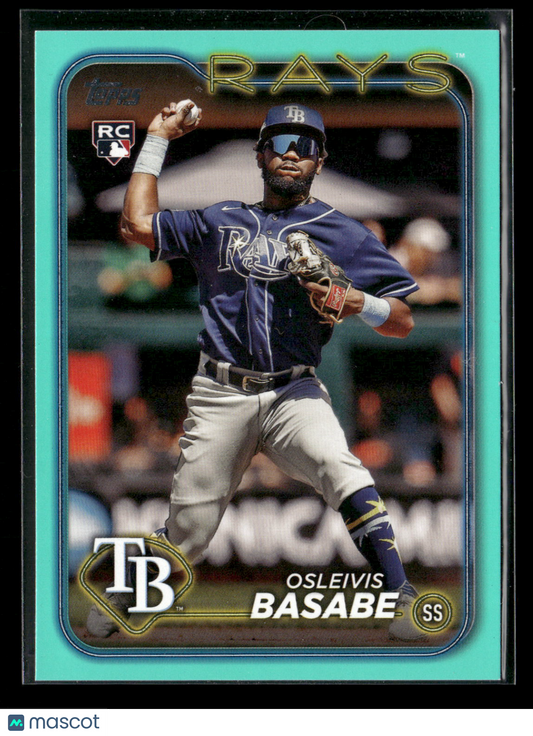 2024 Topps Series Two Osleivis Basabe #440 Aqua RC