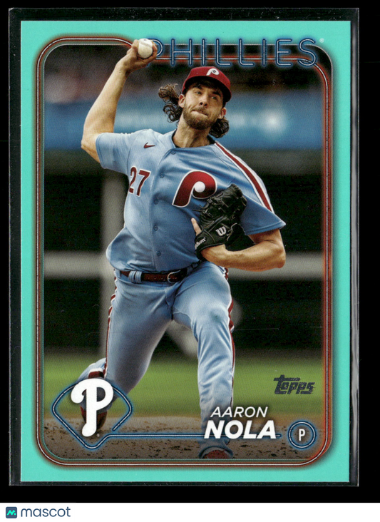 2024 Topps Series Two Aaron Nola #463 Aqua