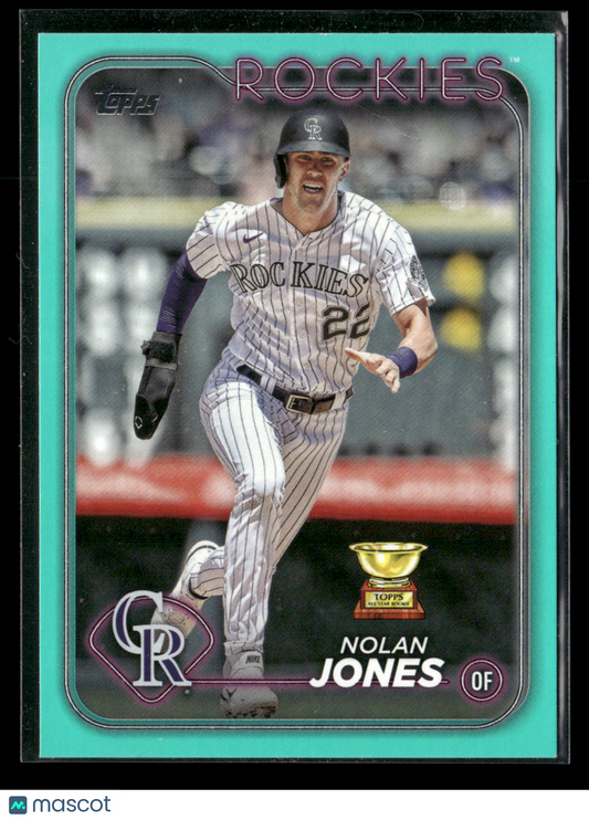 2024 Topps Series Two Nolan Jones #374 Aqua