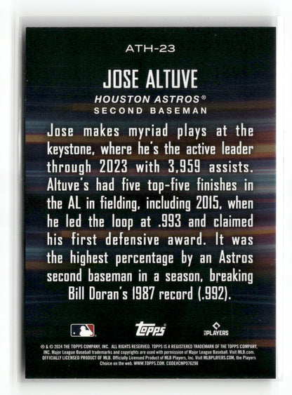 2024 Topps Series One Jose Altuve #ATH-23 Around the Horn