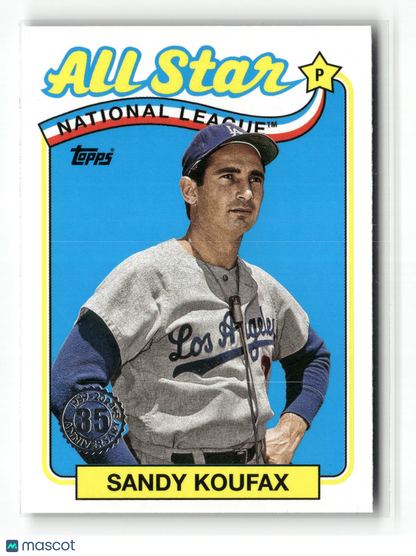 2024 Topps Series Two Sandy Koufax #89ASB-14 1989 Topps Baseball All-Star