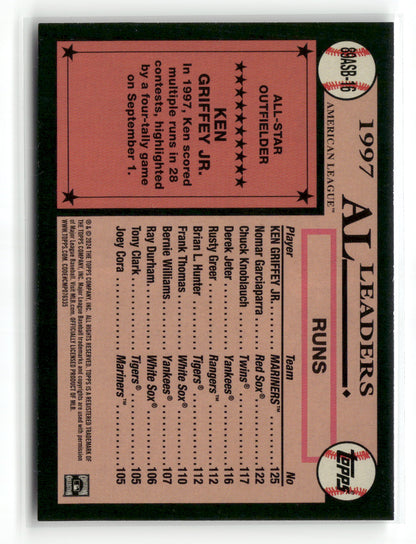 2024 Topps Series Two Ken Griffey Jr. #89ASB-16 1989 Topps Baseball All-Star