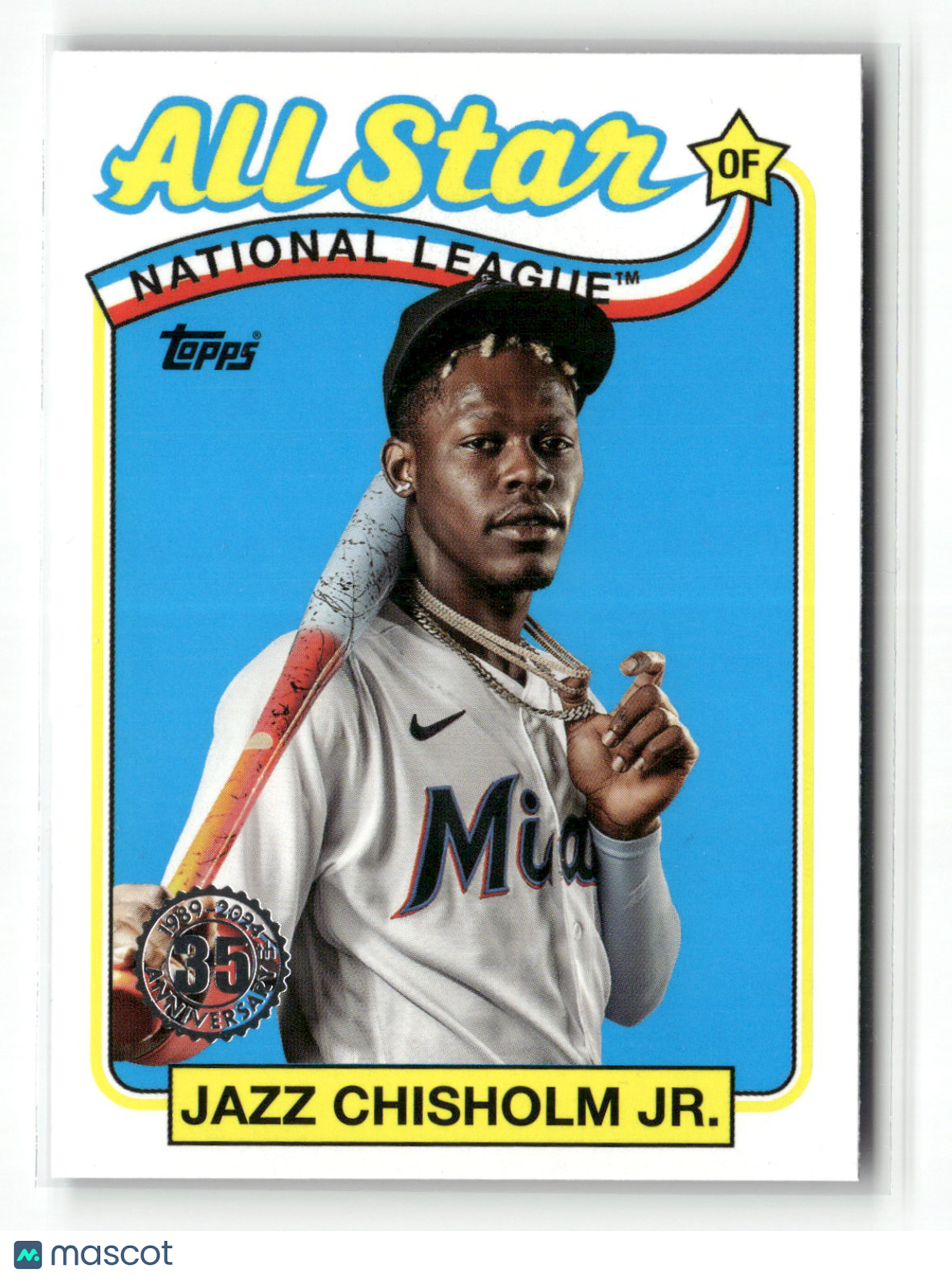 2024 Topps Series Two Jazz Chisholm Jr. #89ASB-9 1989 Topps Baseball All-Star