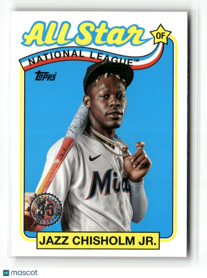2024 Topps Series Two Jazz Chisholm Jr. #89ASB-9 1989 Topps Baseball All-Star
