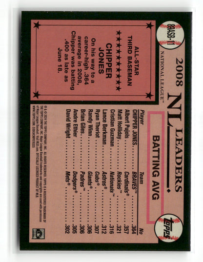 2024 Topps Series Two Chipper Jones #89ASB-11 1989 Topps Baseball All-Star