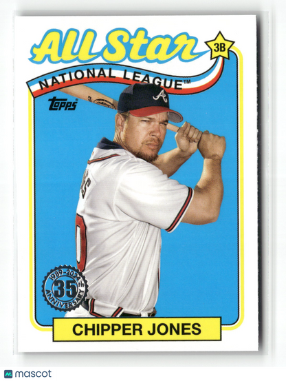 2024 Topps Series Two Chipper Jones #89ASB-11 1989 Topps Baseball All-Star