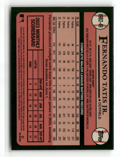 2024 Topps Series Two Fernando Tatis Jr. #89B2-49 1989 Topps Baseball All-Star