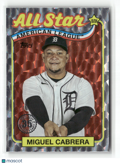 2024 Topps Series Two Miguel Cabrera #89ASB-30 1989 Topps All-Star Baseball Foil