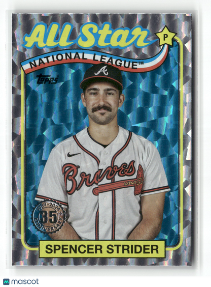 2024 Topps Series Two Spencer Strider #89ASB-15 1989 Topps Baseball All-Star Foil