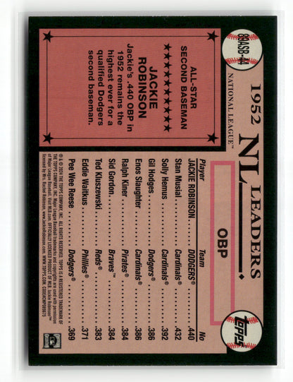 2024 Topps Series Two Jackie Robinson #89ASB-44 1989 Topps All-Star Baseball Foil