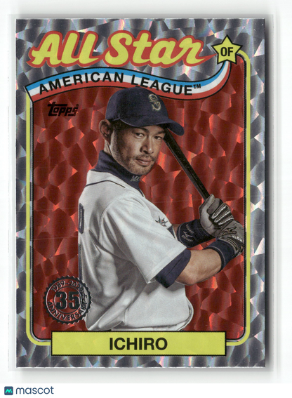 2024 Topps Series Two Ichiro #89ASB-38 1989 Topps All-Star Baseball Foil