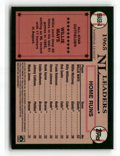 2024 Topps Series Two Willie Mays #89ASB-4 1989 Topps All-Star Baseball Foil