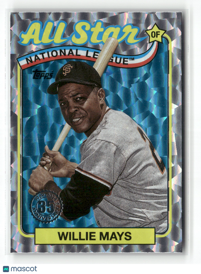 2024 Topps Series Two Willie Mays #89ASB-4 1989 Topps All-Star Baseball Foil
