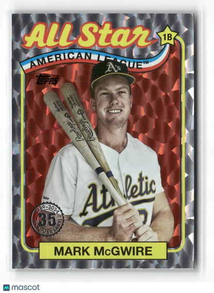 2024 Topps Series Two Mark McGwire #89ASB-37 1989 Topps All-Star Baseball Foil