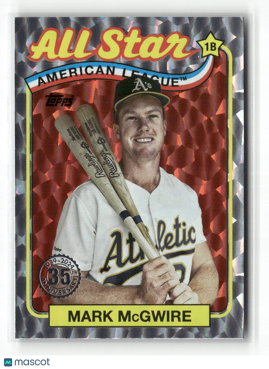 2024 Topps Series Two Mark McGwire #89ASB-37 1989 Topps All-Star Baseball Foil