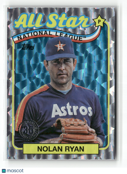 2024 Topps Series Two Nolan Ryan #89ASB-29 1989 Topps All-Star Baseball Foil