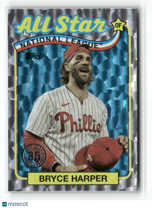 2024 Topps Series Two Bryce Harper #89ASB-40 1989 Topps All-Star Baseball Foil