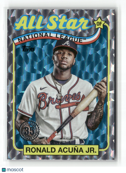 2024 Topps Series Two Ronald Acuña Jr. #89ASB-28 1989 Topps All-Star Baseball Foil