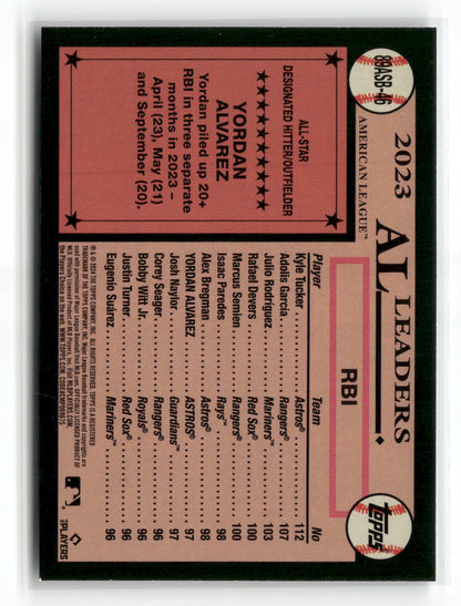 2024 Topps Series Two Yordan Alvarez #89ASB-46 1989 Topps All-Star Baseball Foil