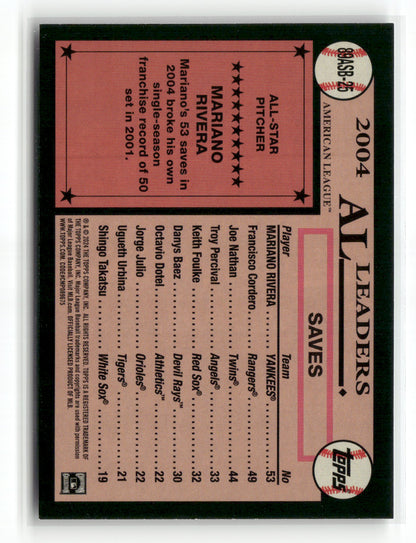 2024 Topps Series Two Mariano Rivera #89ASB-25 1989 Topps All-Star Baseball Foil