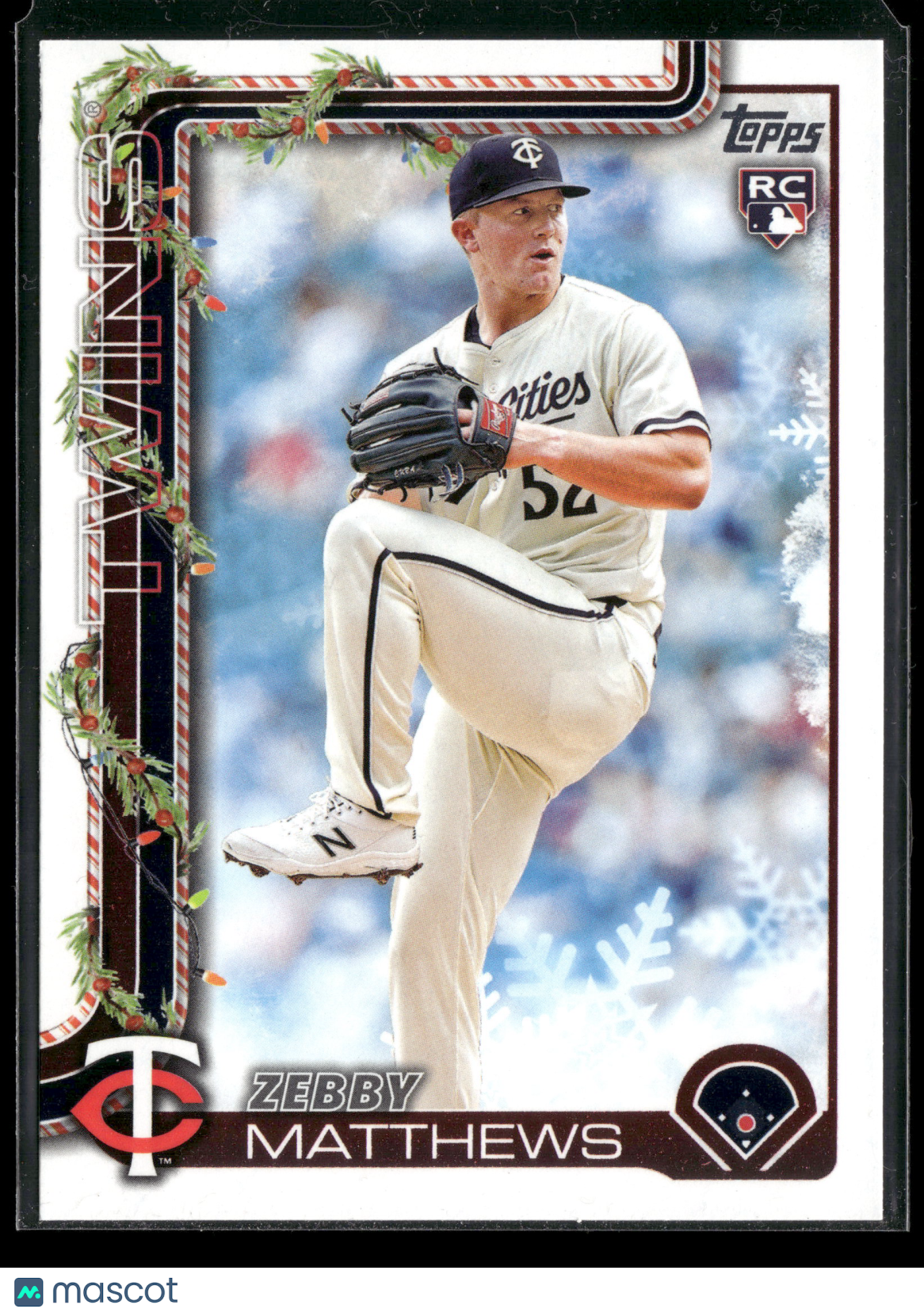 2025 Topps Holiday Zebby Matthews #H68 RC