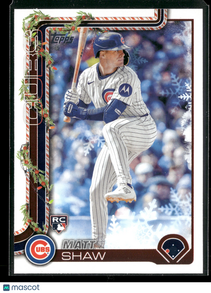 2025 Topps Holiday Matt Shaw #H173 RC