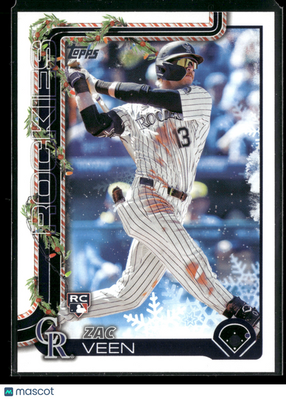 2025 Topps Holiday Zac Veen #H92 RC