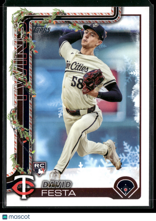 2025 Topps Holiday David Festa #H78 RC