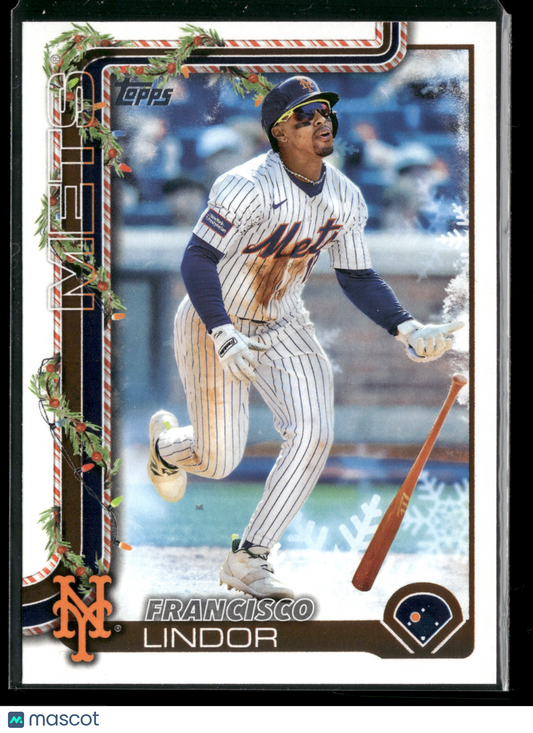 2025 Topps Holiday Francisco Lindor #H171