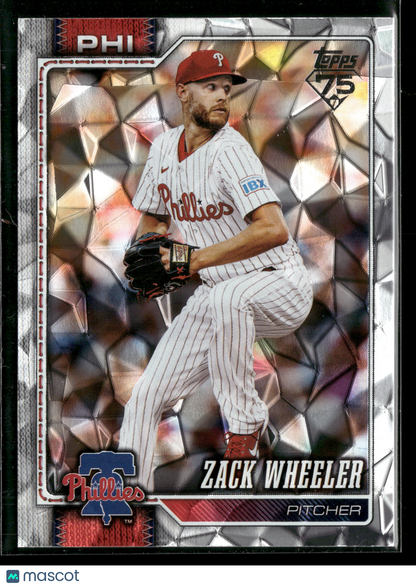 2026 Topps Series 1 Zack Wheeler #261 Diamante Foil