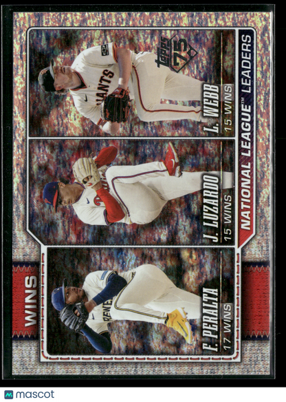 2026 Topps Series 1 National League Leaders Wins #117 Holo Foil