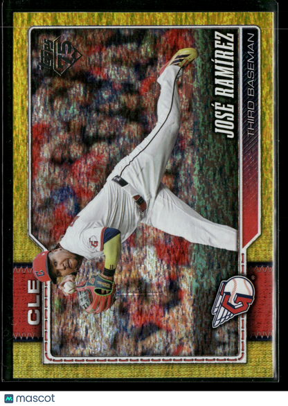 2026 Topps Series 1 José Ramírez #284 Yellow Holo Foil /399