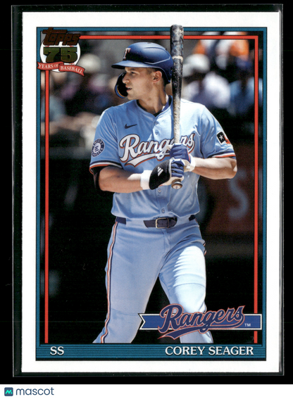 2026 Topps Series 1 Corey Seager #T91-65 1991 Topps Baseball