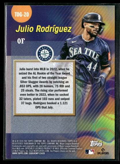 2026 Topps Series 1 Julio Rodríguez #TOG-20  Titans of the Game