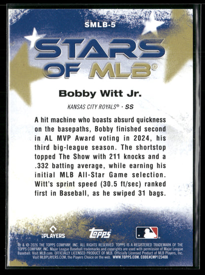2026 Topps Series 1 Bobby Witt Jr. #SMLB-5 Stars of MLB