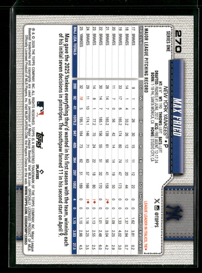 2026 Topps Series 1 Max Fried #270