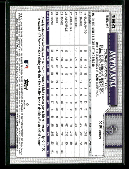 2026 Topps Series 1 Brenton Doyle #164