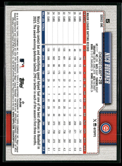 2026 Topps Series 1 Nico Hoerner #5