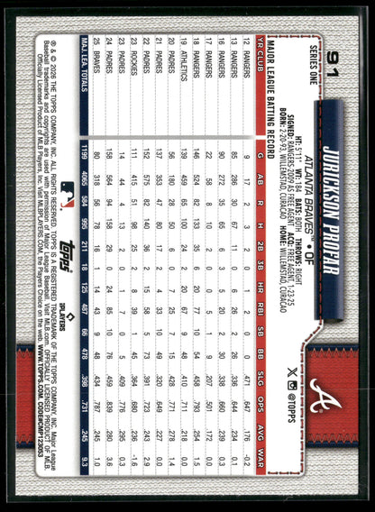 2026 Topps Series 1 Jurickson Profar #91