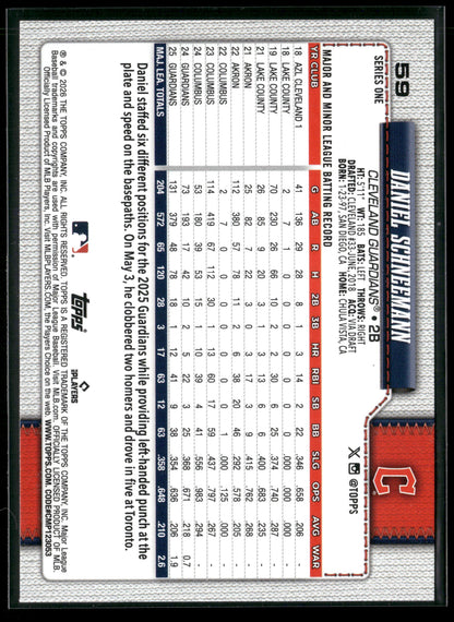 2026 Topps Series 1 Daniel Schneemann #59